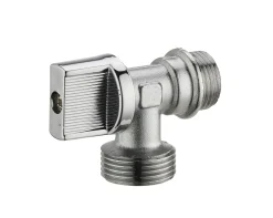 Robinet de machine à laver équerre 1/4T. M1/2 M3/4