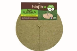 Rond de paillage XL en chanvre 1000g/m² Ø40cm (x2)
