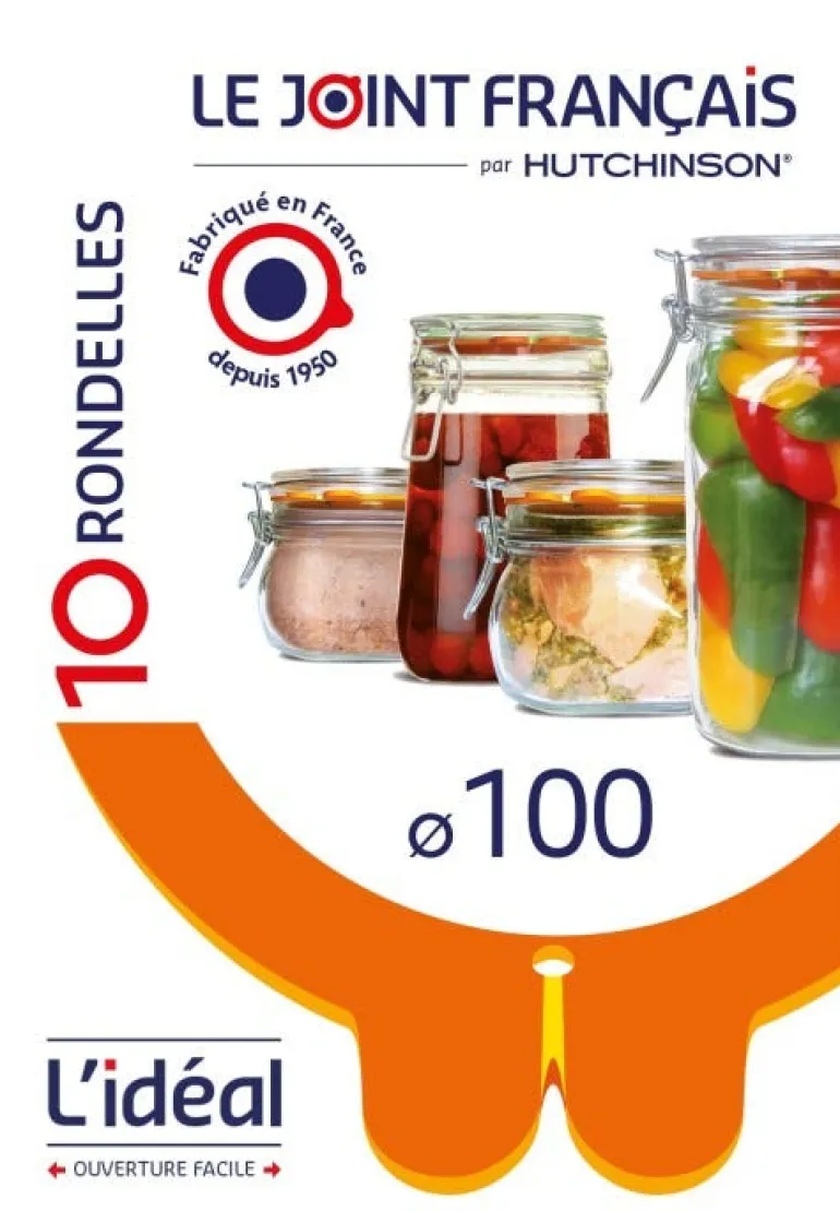 Rondelle bocaux universelle 2 nez Ø 100mm (x10)