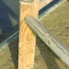 Rondin pin traité classe 4 vert 1 percage, 1,20 / 140mm