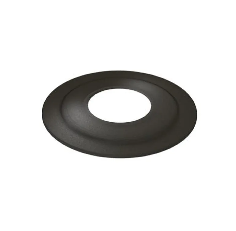 Rosace noir mat Ø80mm