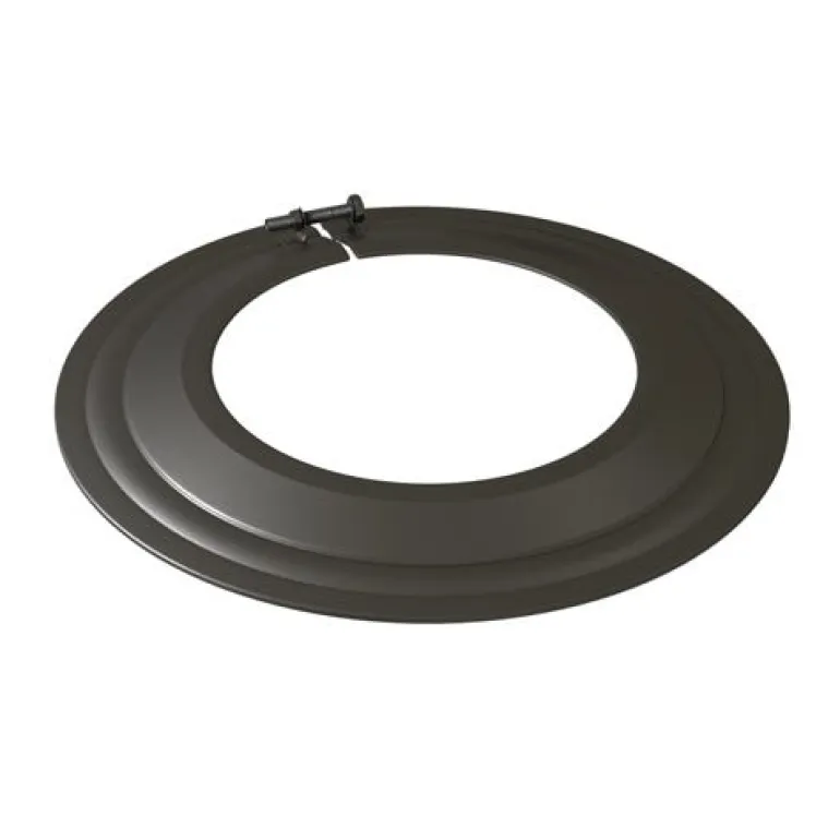 Rosace noir mat Ø125mm