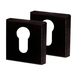 2 rosaces de fonction CYLINDRE Onyx zamak noir