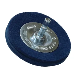 Roue de polissage Ø75 pour perceuse, feutrine/ acier NORTON