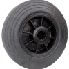 Roue multi-usages caoutchouc noir Ø200mm charge 205kg