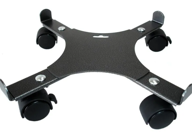 Roule plante extensible à 4 roulettes 34-51 gris anthracite