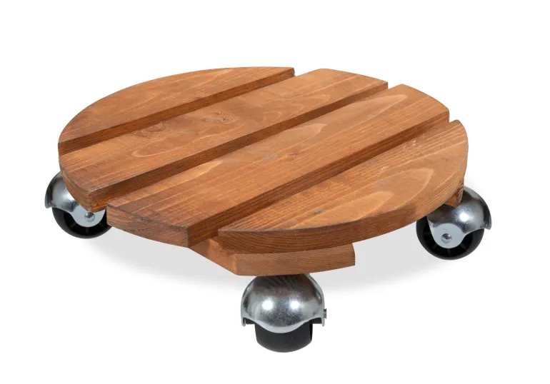 Roule-plantes Basics bois rond 30 cm naturel