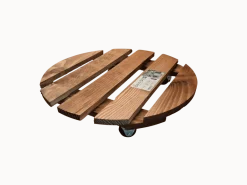 Roule-plantes Basics bois rond 40 cm Naturel
