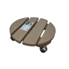 Roule-plantes Basics bois rond 30 cm taupe LOUIS MOULIN