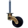Roulette "antiquaire" acier laitonné 15kg Ø29mm