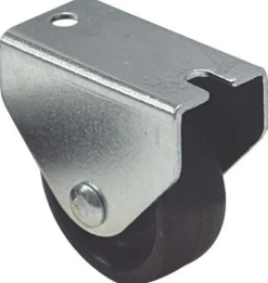 Roulette fixe polychoc noir Ø30mm, charge 16kg