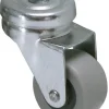 Roulette à oeil pivotante caoutchouc gris Ø32mm, charge 20kg