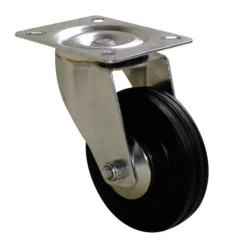 Roulette Port-roll pivotante Ø65mm 65kg acier zingué