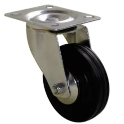 Roulette Port-roll pivotante Ø50mm 50kg acier zingué