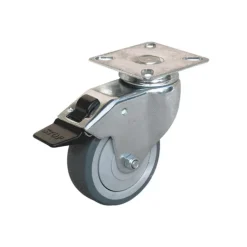 Roulette Uniroll pivotante à frein Ø75mm 60kg (x1)
