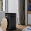 Réserve à granulés Nevada en acier et bambou 2 sacs