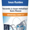 Résine d'étanchéité tous fluides raccord à visser métal 20ml