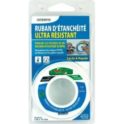 Ruban d'étanchéité Interfix 5m x 14 mm blanc
