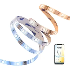 Ruban LED 2m connecté Kozii IP65 blanc 220lm 6W blanc