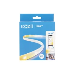 Ruban LED 2m connecté Kozii IP65 blanc 220lm 6W blanc