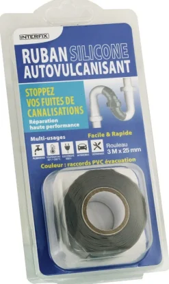Ruban silicone autovulcanisant multifonctions 3m x 25 mm