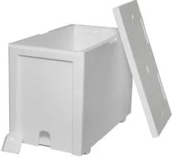 Ruchette polystyrène HD blanc Dadant 6 cadres
