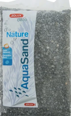 Sable décoratif Aquasand nature basalte noir 1kg ZOLUX