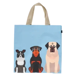 Sac de courses motif chiens