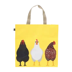 Sac de courses motif poules