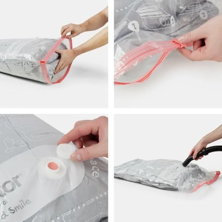 Sac de rangement sous vide Aspispace XL transparent (x2)