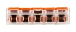 Sachet de 5 bornes 5 entrées série 221 WAGO