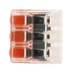 Sachet de 10 bornes 3 entrées série 221 WAGO