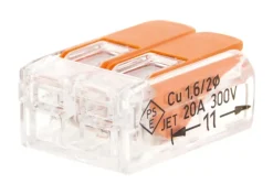 Sachet de 10 bornes 2 entrées série 221 WAGO