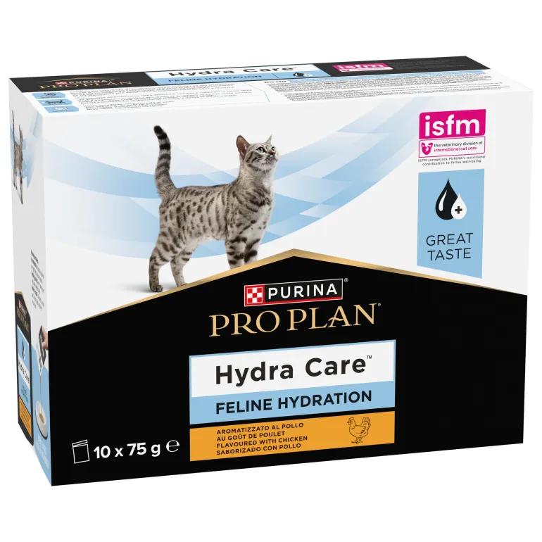 Sachet pour chat augmentant l'apport hydrique Poulet 10x85g
