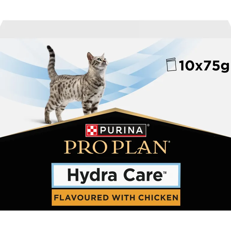 Sachet pour chat augmentant l'apport hydrique Poulet 10x85g