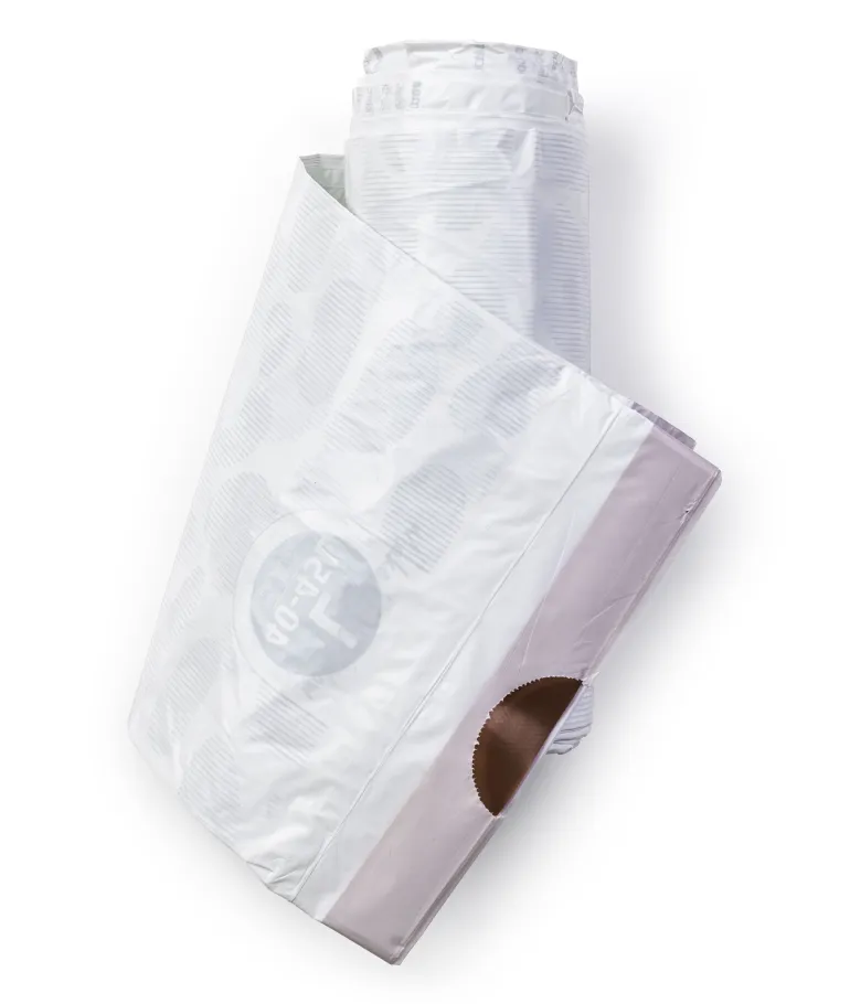 Sac poubelle PerfectFit 45L blanc