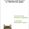 Sacs de protection pour bac à litière chat 50x38cm (x12)