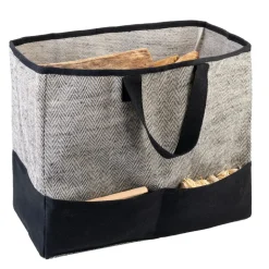 Sac Tweedy en coton avec enduction 50x28x42cm