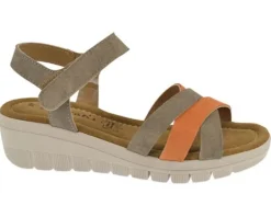 Sandale femme Palir taupe MORAN'S