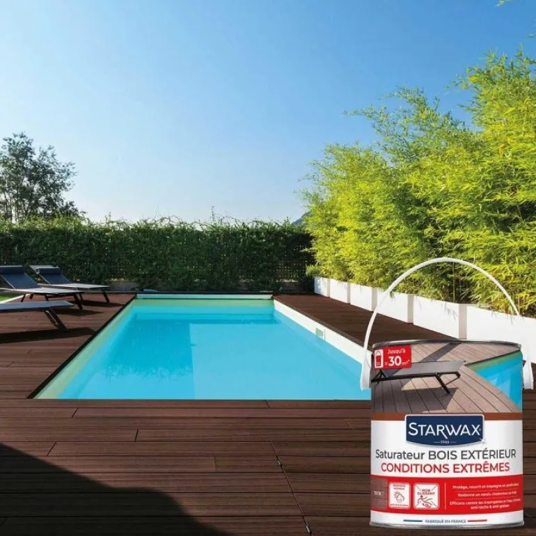 Saturateur bois extérieur haute protection teinte teck 2,5L