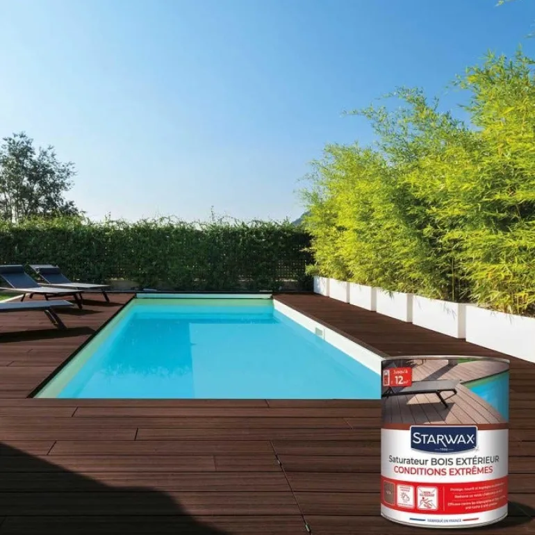 Saturateur bois extérieur haute protection teinte teck 1L
