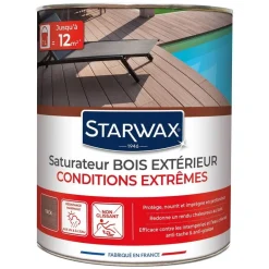 Saturateur bois extérieur haute protection teinte teck 1L