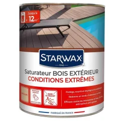 Saturateur bois extérieur haute protection incolore 1L