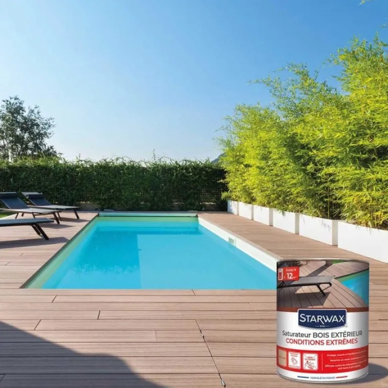 Saturateur bois extérieur haute protection incolore 1L