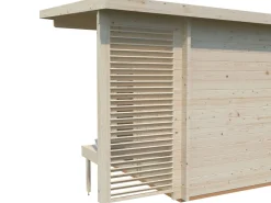 Sauna en bois blanc Sanna 6,80 m² 3 Pers.