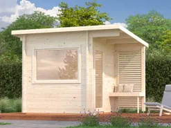 Sauna en bois blanc Sanna 4,10 m² 3 Pers.