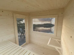 Sauna en bois blanc Sanna 4,10 m² 3 Pers.