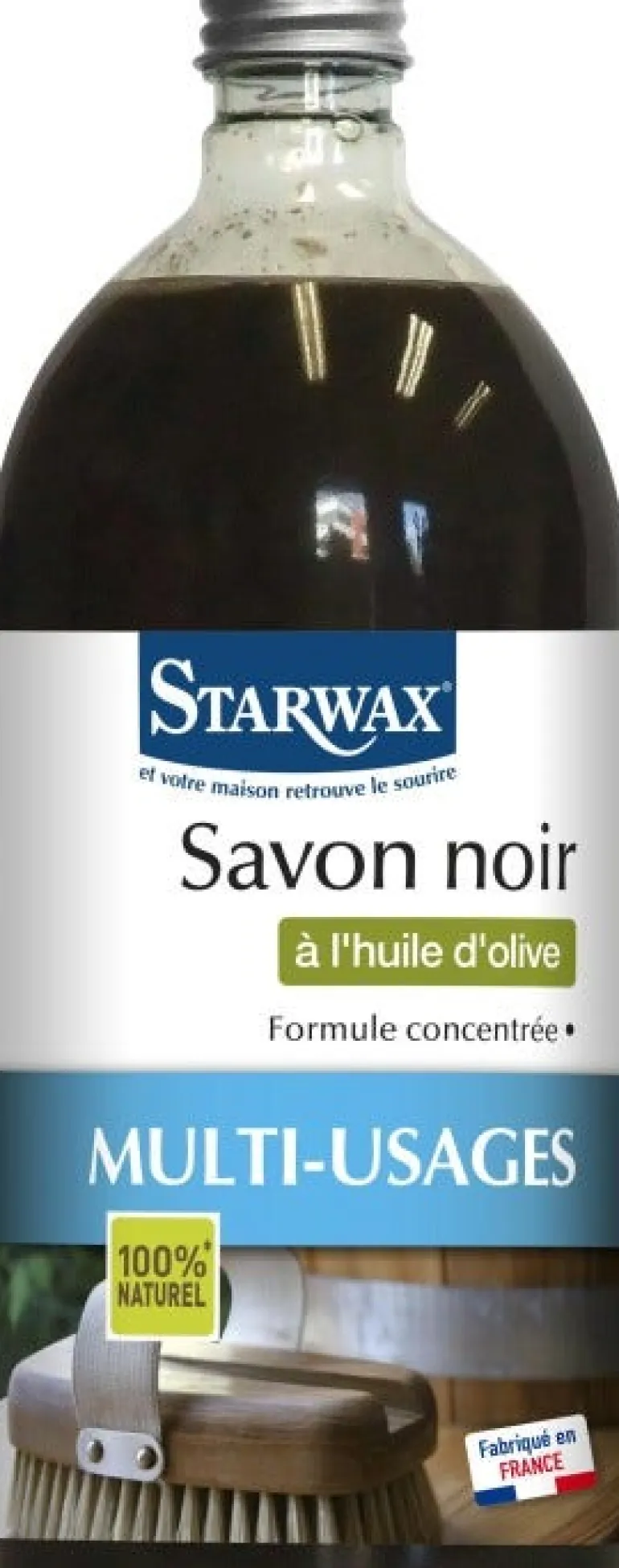 Savon noir à l'huile d'olive concentré bouteille 1L