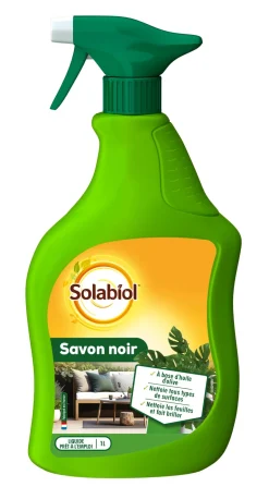 Savon noir prêt à l'emploi pulvérisateur 1L SOLABIOL