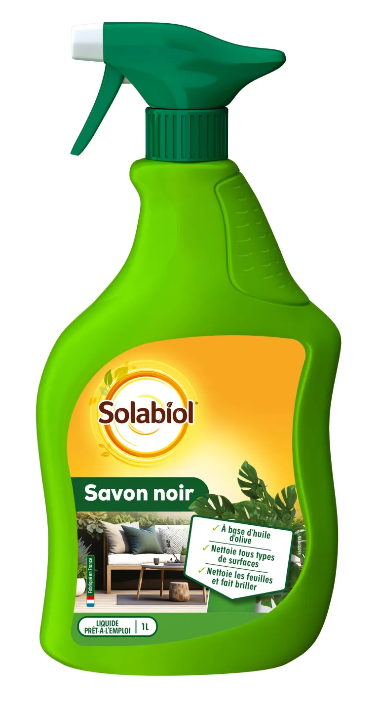 Savon noir prêt à l'emploi pulvérisateur 1L SOLABIOL